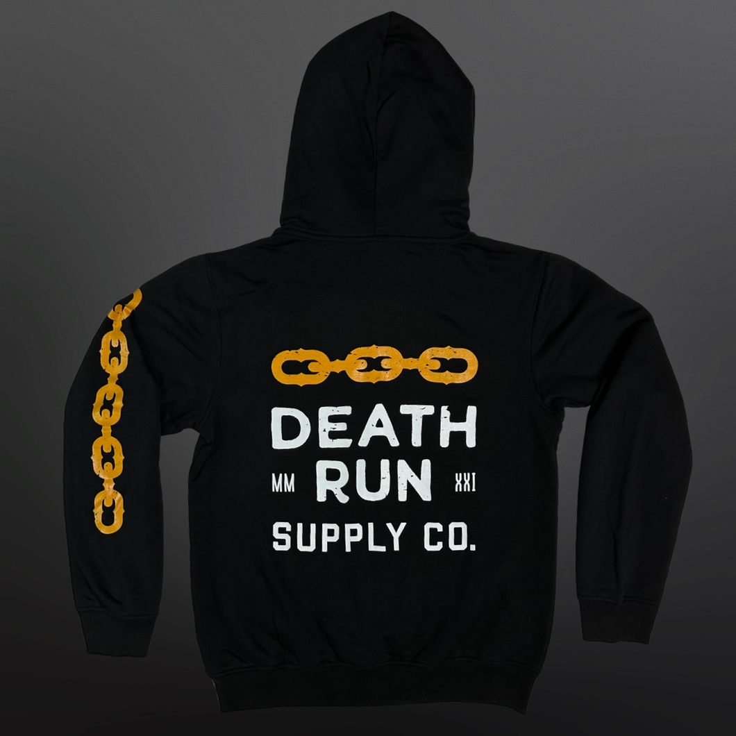 Stacked Chains Mid-Weight Fleece Hoodie
