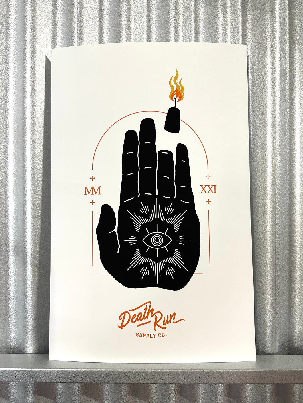 Palm Reader Art Print on White