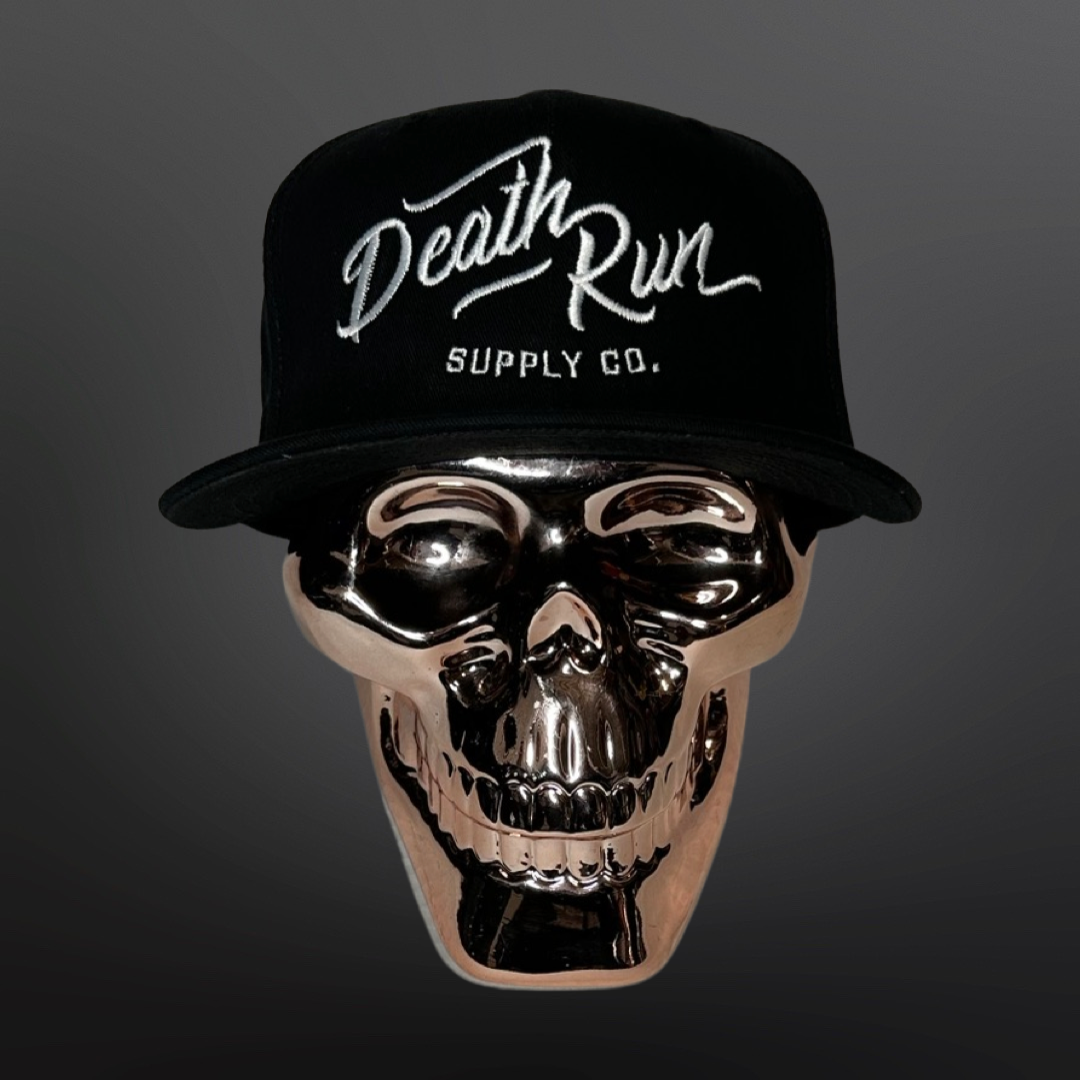 New Era Script Stitched Premium Snapback Hat | Death Run Supply Co